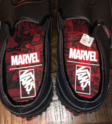 VANS Classic Slip On Marvel Black Widow Unisex Skate Shoes Size 7 Men 8.5 Women VANS Classic Slip-On Marvel Black Widow Shoes Men 7 Women main image 3