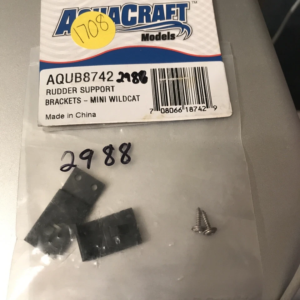 Aquacraft AQUB8742 Rudder Support Brackets- mini wildcat - Image 2 of 3