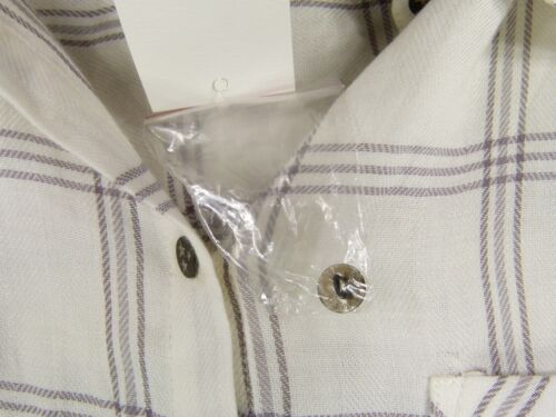 NWT William Rast Womens 1X White Day Dream Check Athena Short-sleeve Shirt - Picture 3 of 6