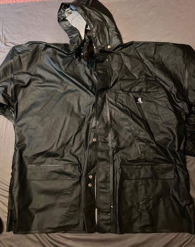 Carhartt rain suit XL tall men’s dark worn once - Picture 3 of 11