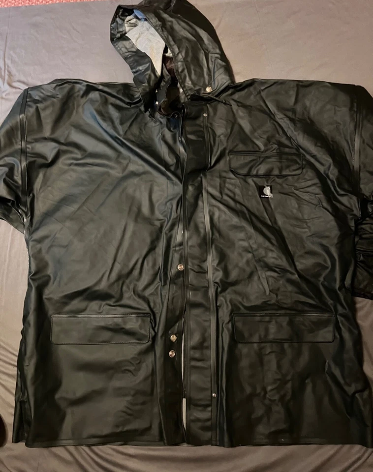 Carhartt rain suit XL tall men’s dark  worn once  - Image 3 of 4
