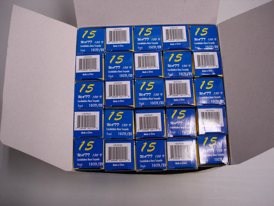 Box of 25 BULBRITE REPLACEMENT BULBS 15CTF/25/2 15W 120V - Image 3 of 4