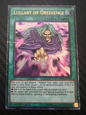 Yugioh Lullaby Of Obedience DPRP-EN009 Ultra Rare 1st Ed HP/DMG