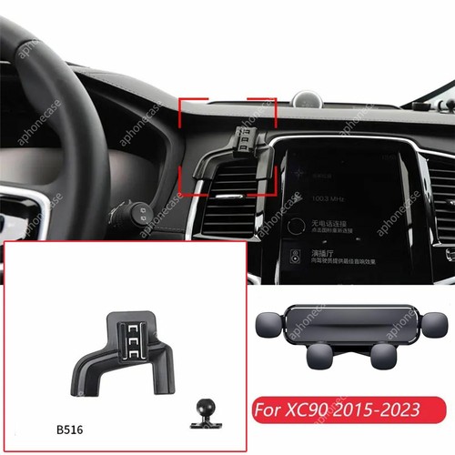 Phone Holder Mount For Volvo XC90 2015-2023 Dashboard Air Vent Phone Stand Kit - 第 1/9 張圖片