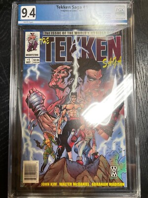 Tekken Saga #1 NM Knightstone comic slab PGX 9.4 rating Fundraiser