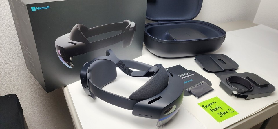 Microsoft NJX-00001 HoloLens 2 Smart Glasses VR Headset Device - Black ...
