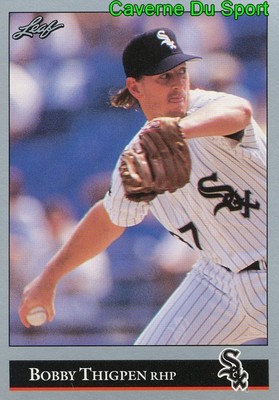 210 BOBBY THIGPEN CHICAGO WHITE SOX BASEBALL CARD LEAF 1992