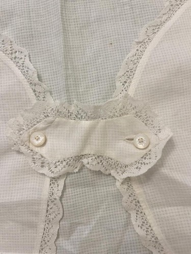 2 Tops Vintage Bebés - Encaje Crudo y Azul Rosa - Circa 1950 Excelente - Imagen 12 de 12