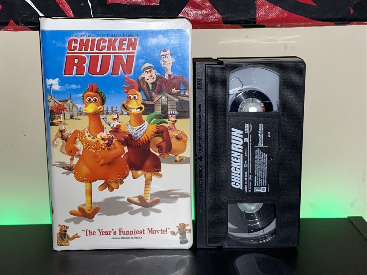 Chicken Run (VHS, 2000) Clamshell Dreamworks Mel Gibson