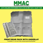 <!--F#f_0-->MOULDED CAR CARPET FITS (G17) HOLDEN STATESMAN & WAGON HQ HJ HX HZ F&R+U/L 71-86<!--F/-->