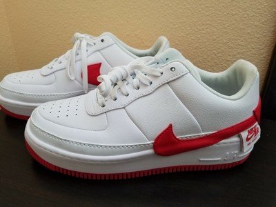 Women's Nike AF1 Jester XX Sz 9.5 NEW AO1220-106 AIR HIGH LOW White Red |  eBay