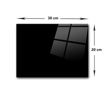 Glass Worktop Saver Clear Black White 40CM 30CM Kitchen Glass Chopping Board