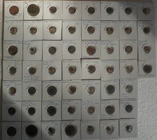 53 ANCIENT COINS. 1500'S-1800'S. BYZANTINE, OTTOMAN, AND EUROPEAN TRADE TOKENS.