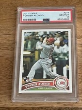 2011 Topps Yonder Alonso Rookie #317 Cincinnati Reds PSA 10 PERFECT CENTERING
