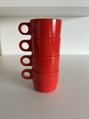 小物 Supreme Stacking Cups Set of 4 Red Supreme Stacking Cups (Set Of 4) - Red - New - SS18 | eBay UK