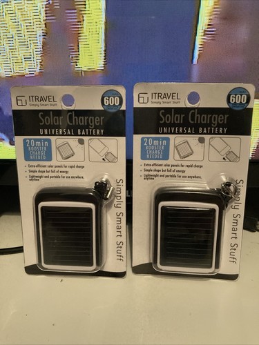 UNIVERSAL BATTERY 30-PIN CHARGER SOLAR FOR APPLE IPHONE/IPOD/IPAD UK - X2 - 第 1/4 張圖片