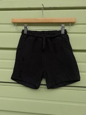 NEW ZARA Kids BLACK HAREM SHORTS Drawstring Elastic Waist 4/5 Years110 cm D171
