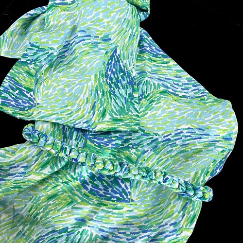 Kleid For Her Salwa Blouse Top Womens S One-shoulder Green Blue Spring Summer - Picture 3 of 5