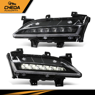 Daytime Running Light Fog Light Left & Right Side Fit For 2015-2019 Lincoln MKC