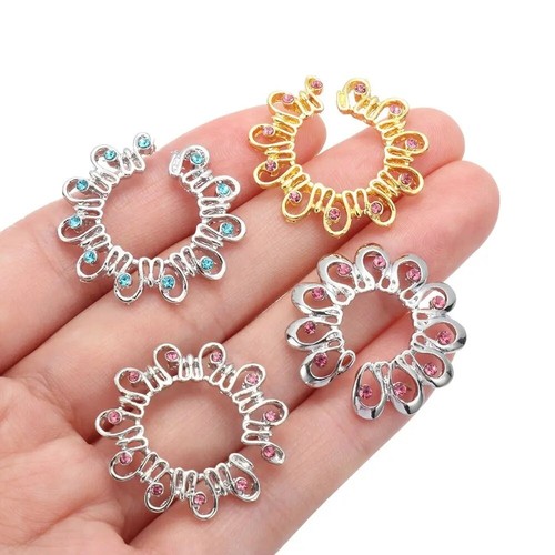 1 Paar Sicherheit gefälschte Brustwarzenringe Frauen nicht durchdringend hängende Schraube aufklemmen Schmuck - Bild 8 von 35