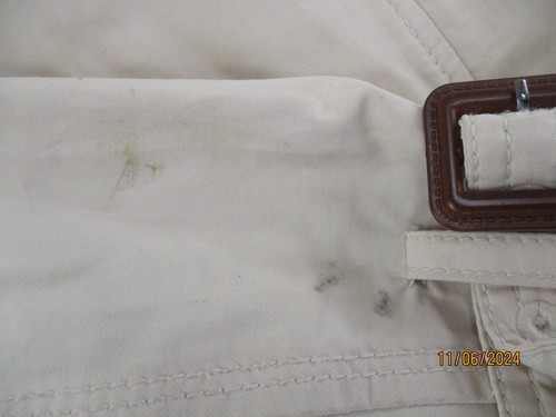 Esprit Jacket/Coat/Mac 10 Long Sleeve Belted Zip Up Beige Lined Hooded - Picture 4 of 23