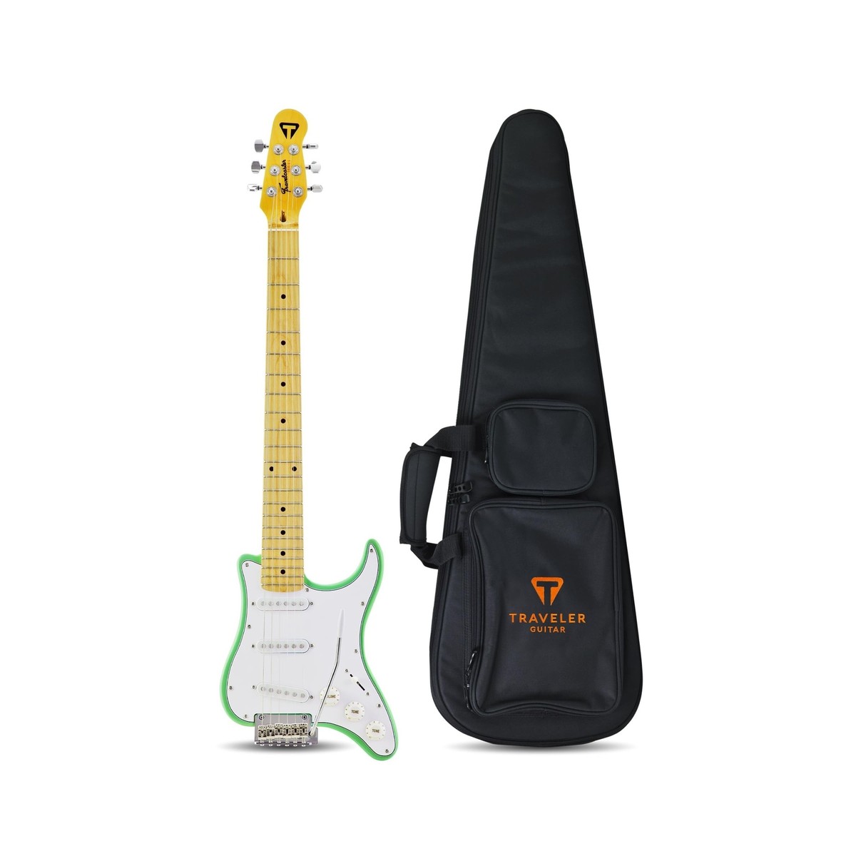 トラベラーギター Travelcaster Deluxe Surf Green Traveler Guitar Travelcaster Deluxe Electric Travel Guitar