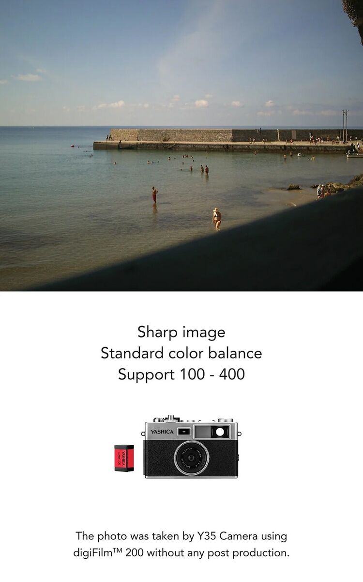 YASHICA DigiFilm Camera Y35 full set with 6 digiFilm Japan YASHICA DigiFilm Camera Y35 full set with 6 digiFilm Japan
