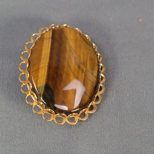 Set di 7 pezzi bigiotteria costume occhio di tigre dal Sudafrica - Foto 4 di 13
