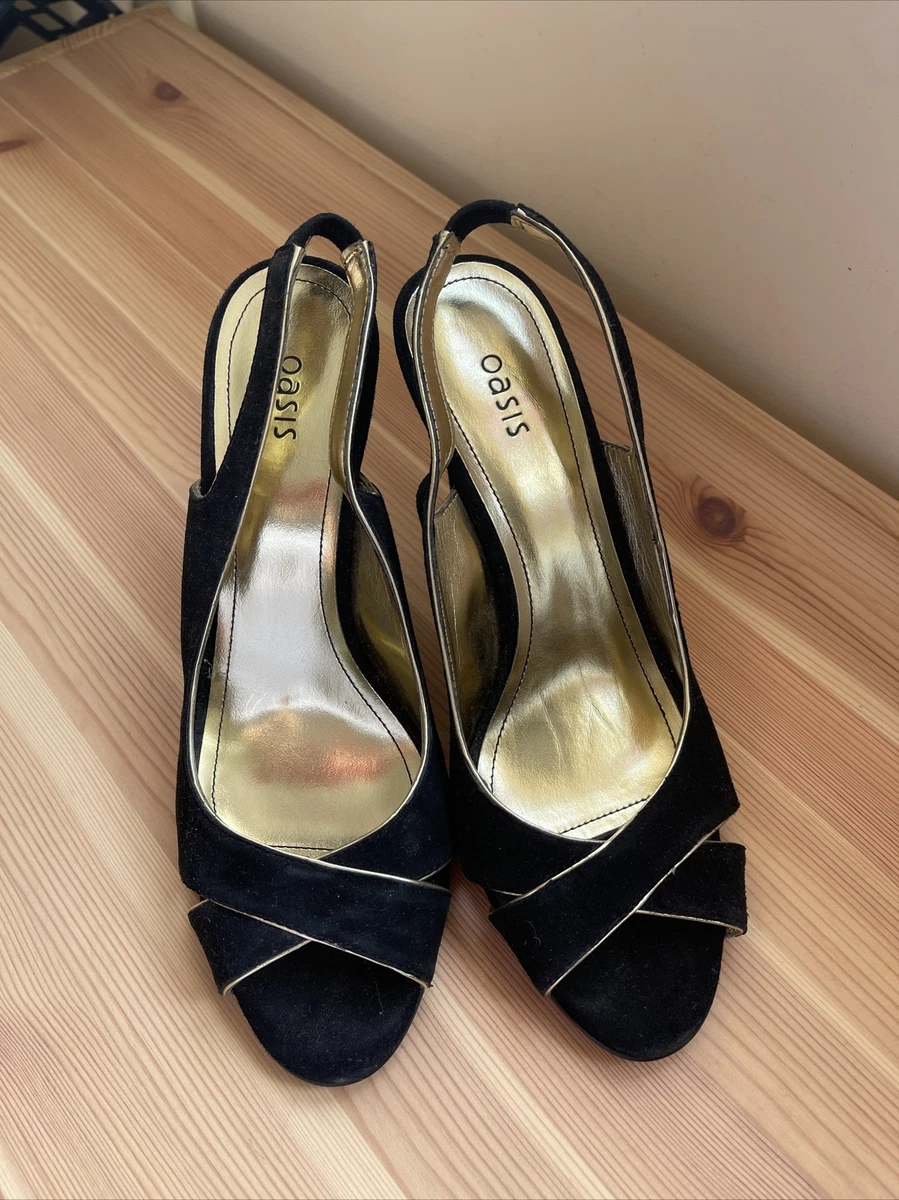 Oasis Black Shoes Brand New size 6