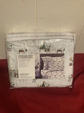 Peanuts Snoopy Woodstuck Full Sheet Set 4pc Christmas Holiday Fun Berkshire Read