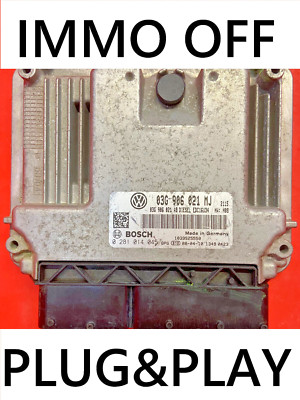 IMMO OFF / Plug&Play TOURAN 2.0 TDI BMM ECU 0281014045- 03G906021MJ /FastCourier