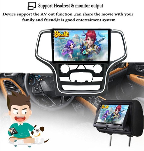 For Jeep Grand Cherokee 14-22 Carplay 10.1'' Android 12 2+32GB Stereo Radio GPS - Picture 14 of 22
