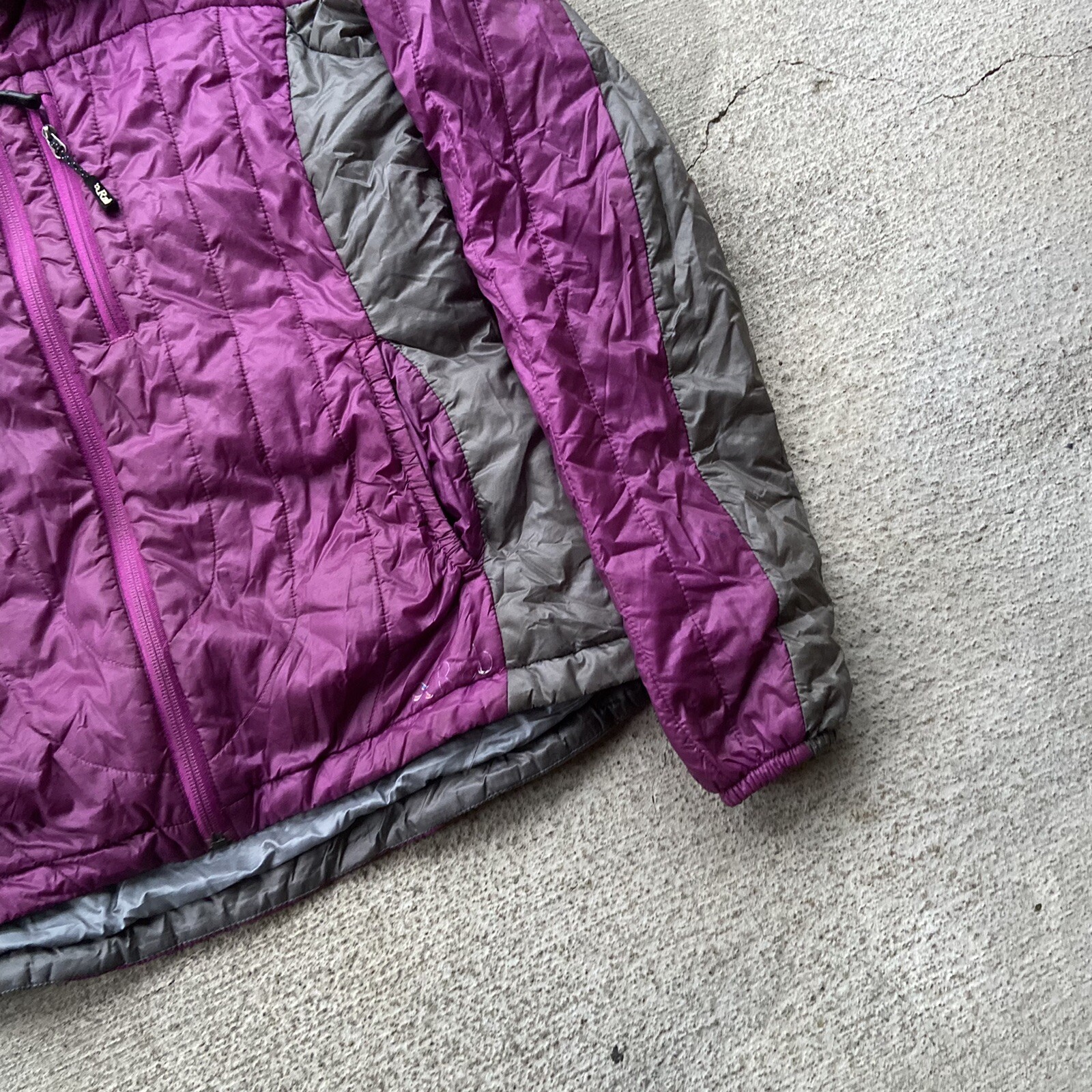 Rab Continuum Puffer Down Jacket Womens Medium / UK 1… Gem