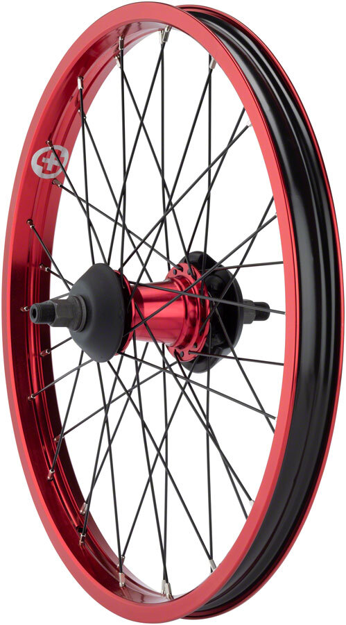 Легкосплавное заднее колесо Salt Everest 20 дюймов 14x110 мм с ободным тормозом Freecoaster Clincher красного цвета