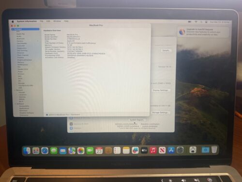 2020 Apple Macbook Pro M1 16gb RAM 256gb HDD