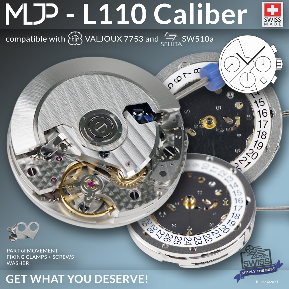 MOVEMENT LA JOUX PERRET L110 AUTOMATIC SWISS MADE (comp. ETA 7753