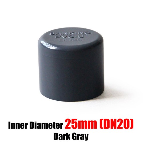PVC Cap End Caps Plug Blanking ø20~110mm Dark Gray Adhesive Drain Pipe Fittings - Picture 10 of 21