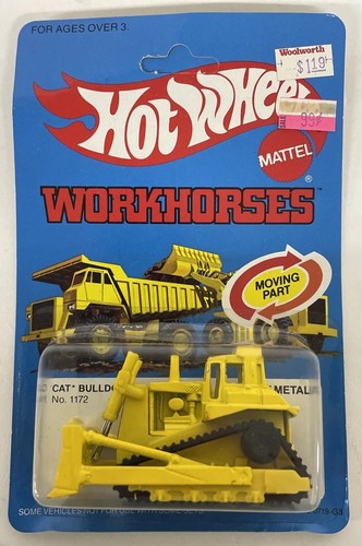 1983 Hot Wheels Workhorses No. 1172 CAT Bulldozer