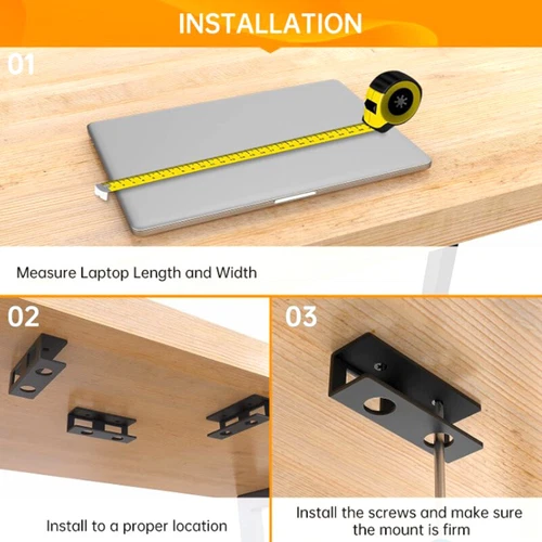 Under Desk Laptop Holder Mount With Screw,Under Desk Laptop Mount Bracket