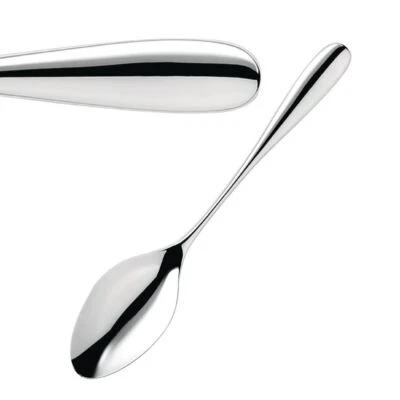 Robert Welch Arden Stainless Steel Dessert Spoons Dishwasher Safe - Pack of 12