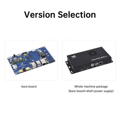 Raspberry Pi CM5 PoE Expansion Board Compute Module 5 Baseboard Support M.2 NVMe