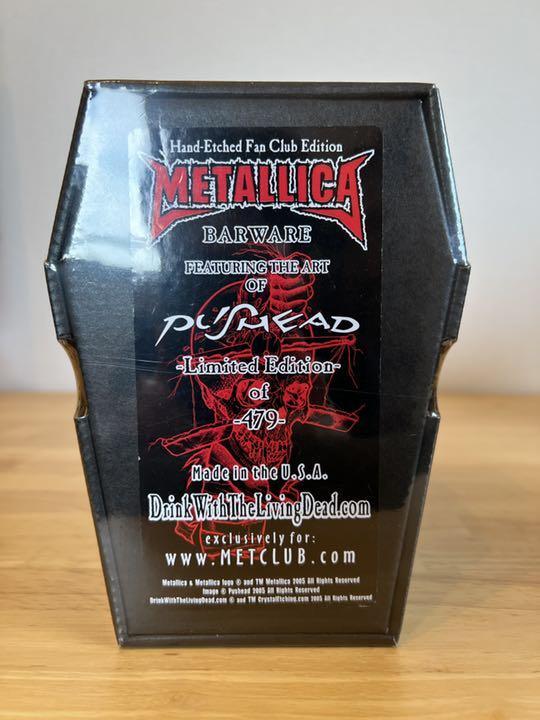 限定479 llica Pushead グラス メタリカMetclub1 Limited 479 Metallica Pushead Glasses Metallica Metclub1 | eBay