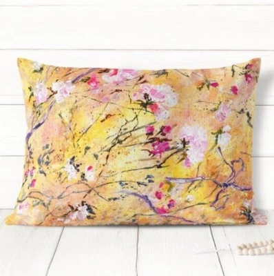 Decorative Floral pillow cover. 16x24" Farmhouse cushion cover. Decorpillow case - Image 1 of 4