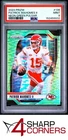 2024 PANINI PRIZM NEON GREEN PULSAR #138 PATRICK MAHOMES II CHIEFS PSA 9