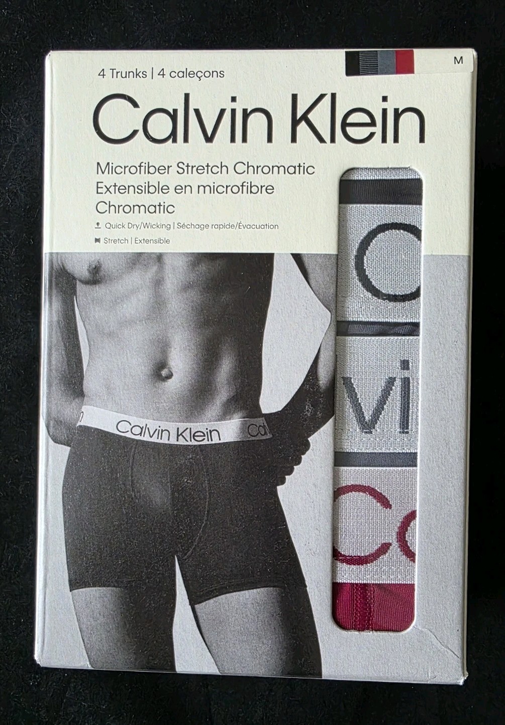 CALVIN KLEIN  MICROFIBER STRETCH 4-PACK TRUNKS MENS UNDERWEAR #NP27420-NWT thumbnail 9
