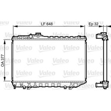 Valeo 731716 Kühler Motorkühlung für TOYOTA SUPRA A7 Kühlmittelkühler