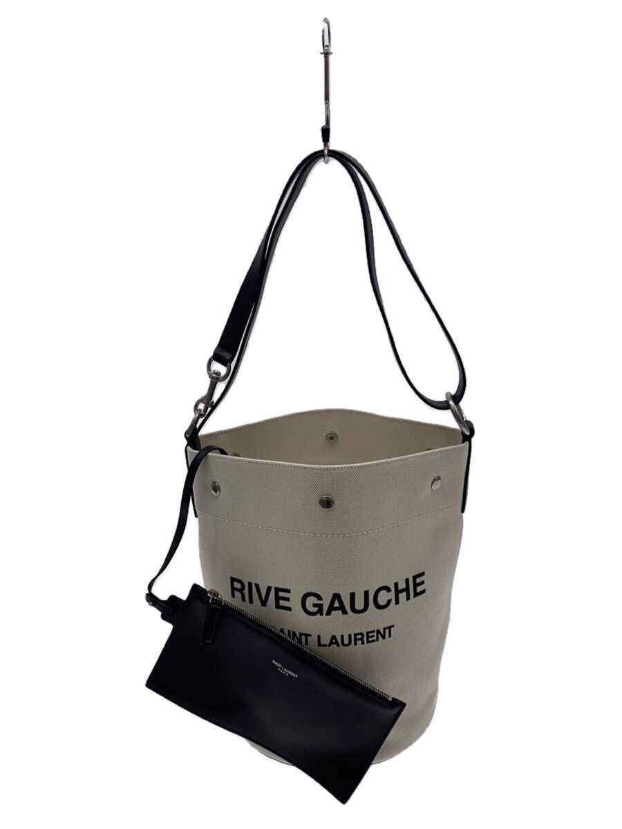 SAINT LAURENT BORSA A TRACOLLA RIVE GAUCHE SECCHIELLO 2 VIE TELA TOTE 669299 Usata