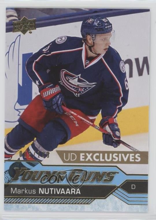 2016 Upper Deck Young Guns Exclusives 3/100 Markus Nutivaara #457 Rookie RC o2z