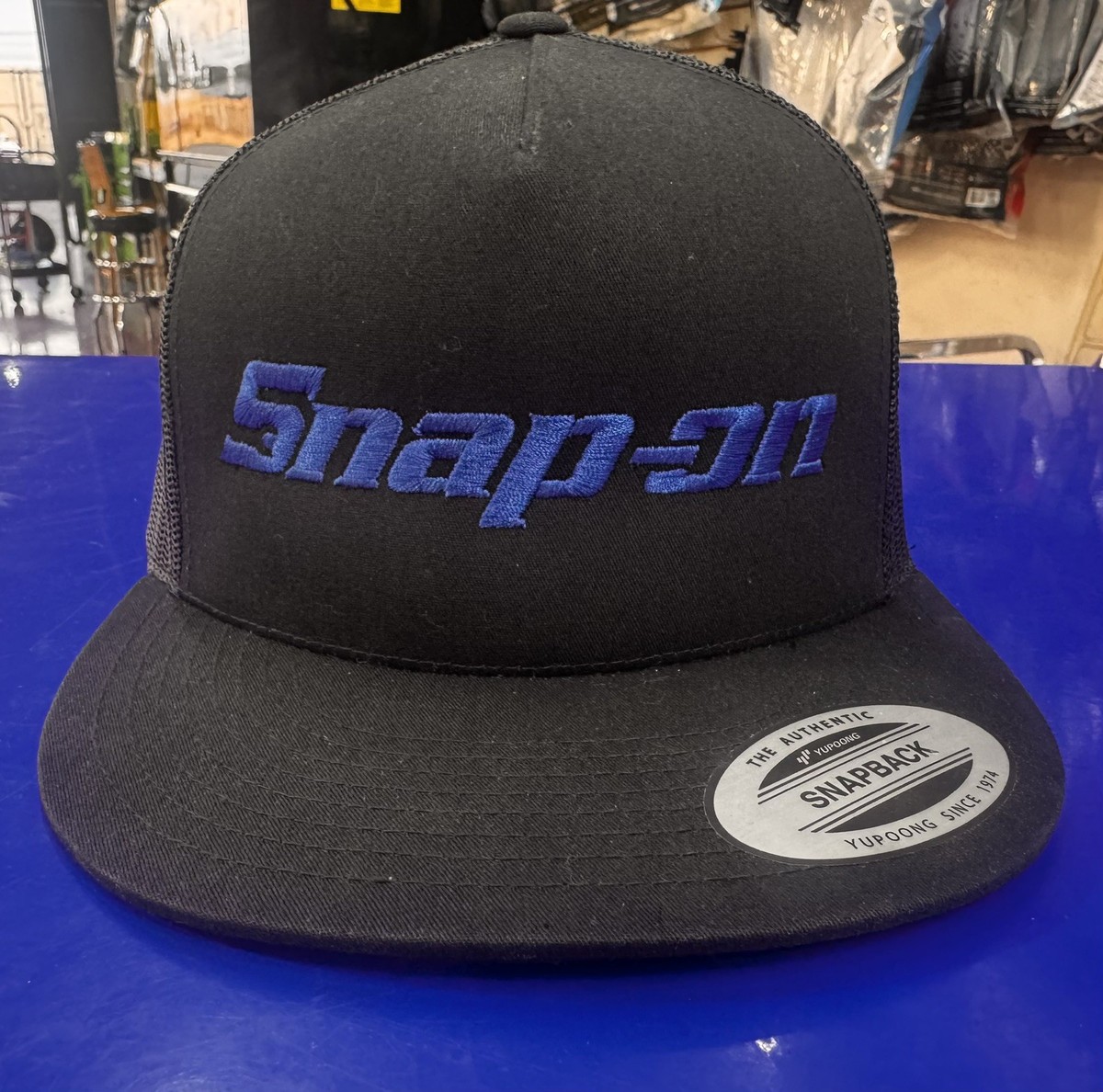 Cappellino Baseball Snap On Tools - Nero Con Logo Ricamato Bianco - Regolabile Snapback