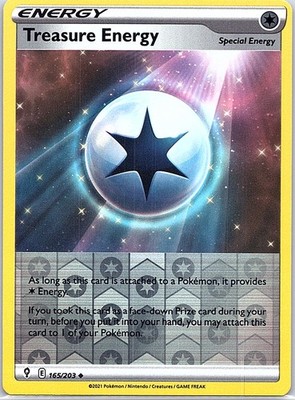 Treasure Energy 165/203 Evolving Skies Reverse Holo